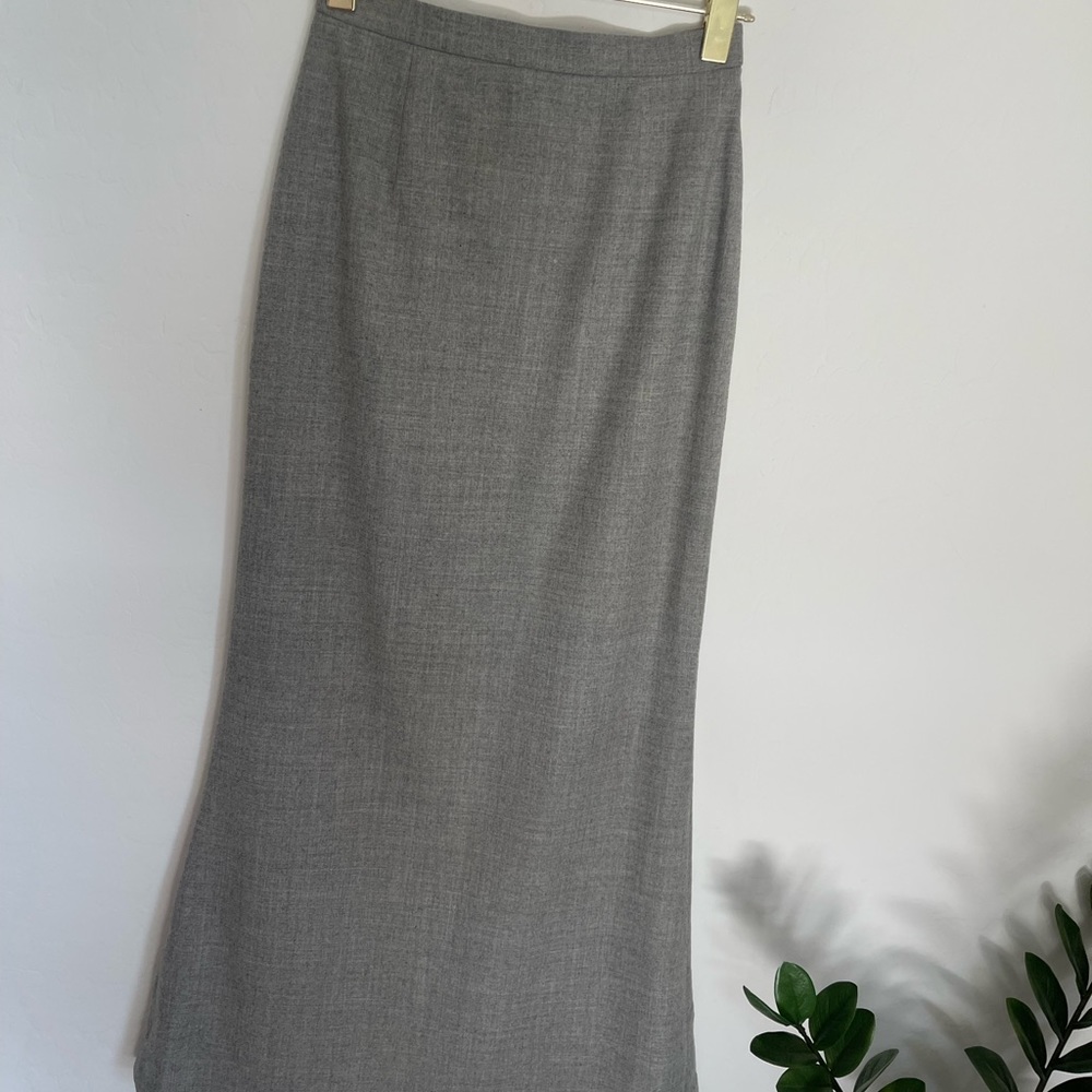 ESCADA Marghareta Ley Vintage Virgin Wool Mermaid Maxi High Waist Skirt Sz XS - Picture 3 of 11